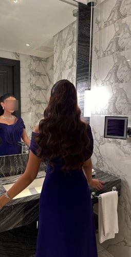 فستان أرجوان نبض الاناقة