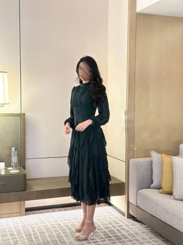 فستان ميرال بلون الزيتي