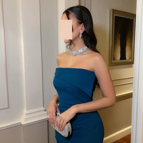 فستان ميان ( كسرات صغيرة على الخصر )