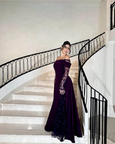 فستان سهره دانتيل فيبر نافش