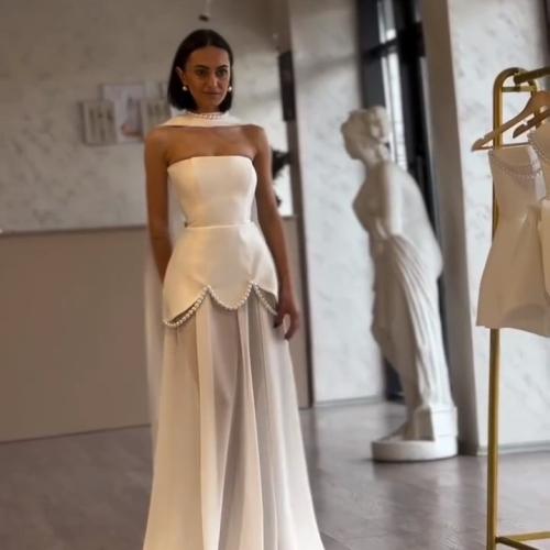 فستان جورجيت تفته حرير