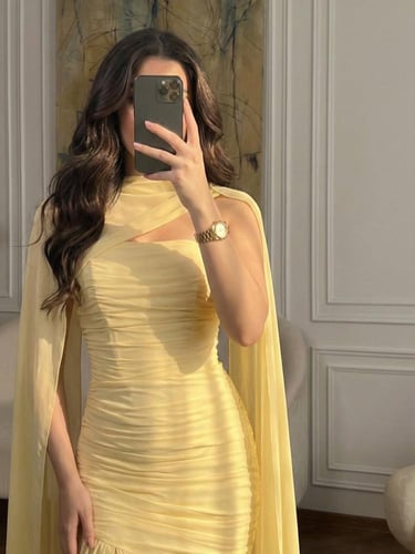 فستان جونا اصفر