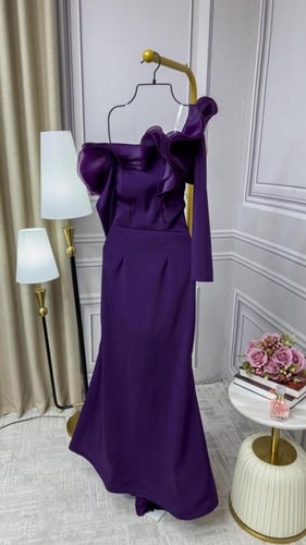 فستان كريب انيق فخاااامه