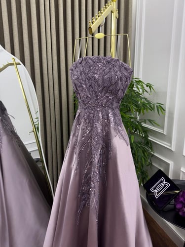 فستان سهره ميكادو تطريز كفه