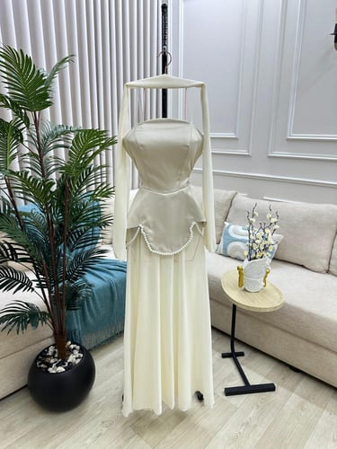 فستان جورجيت تفته حرير