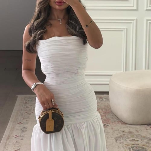 فستان غنوووج لون سكري