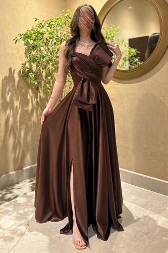 فستان سهره لون بني