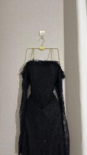 فستان سهره دانتل لون اسود