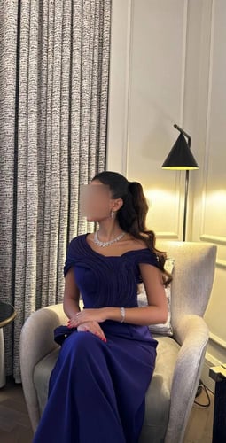 فستان أرجوان نبض الاناقة