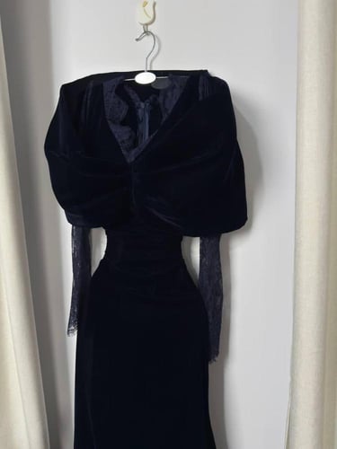 فستان سهره شتوي انيق