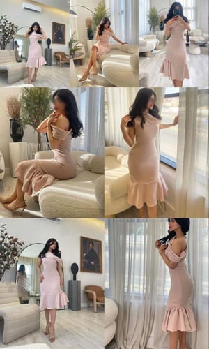 فستان باربي لون وردي