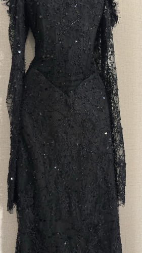 فستان سهره دانتل لون اسود