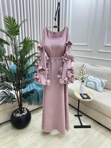 فستان باربي ورد ليزر كرستال