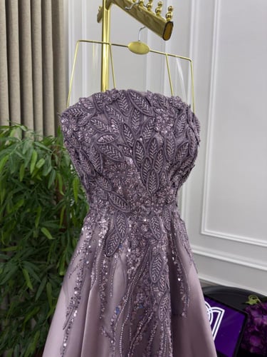 فستان سهره ميكادو تطريز كفه