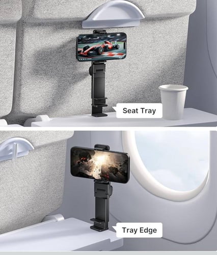 حامل جوال للسفر بدون استخدام اليدين مع دوران مزدوج...