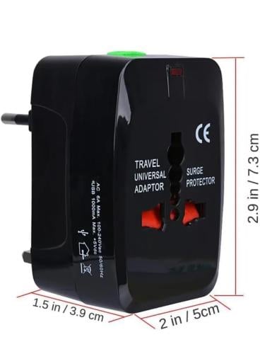 محول سفر عالمي قابس طاقة الكل في واحد في جميع أنحا...