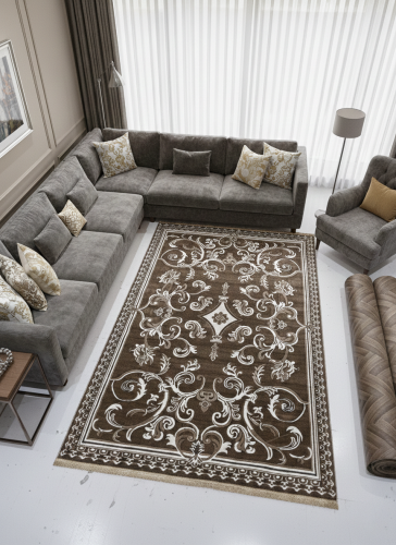 French carpet, beige color