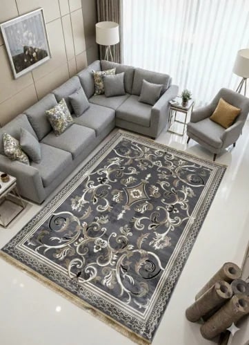 French carpet, light gray