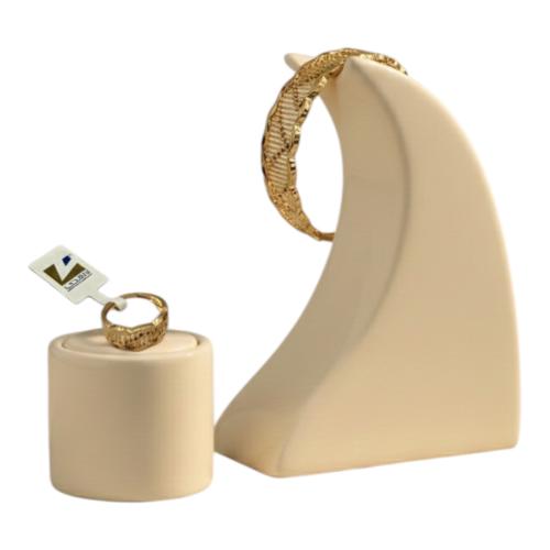 Bracelet + ring - 21-karat gold