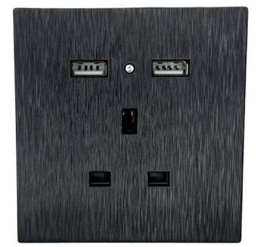 سانيو 7 فيش مع USB لون اسود