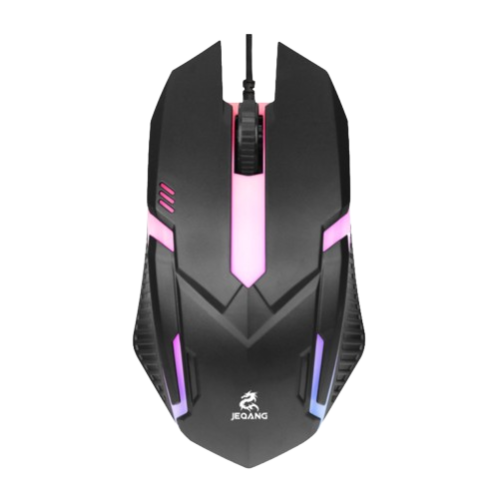 Gaming wired mouse JEQANG JM-318 with LED lighting and comfortable design