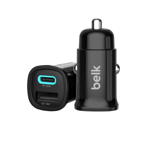 Belk car charger with two Type-C + USB ports