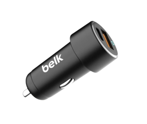 Belk car charger with two Type-C + USB ports