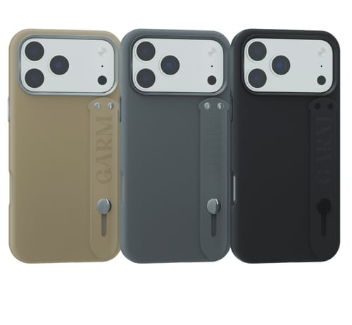 Kafr Qarm GARM black for iPhone leather matte safe with side grip