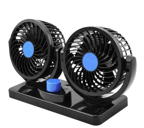 Dual-head adjustable car cooling fan F30