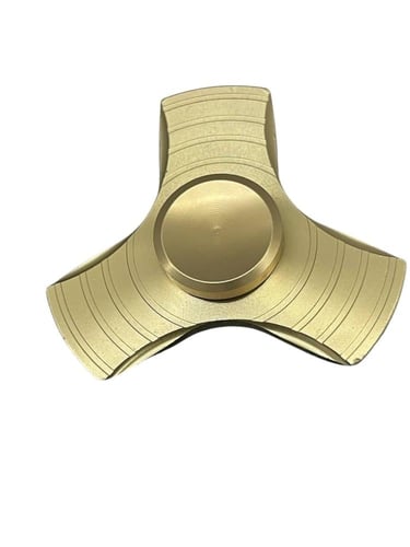 سبينر يدوي معدني ثلاثي مروحة