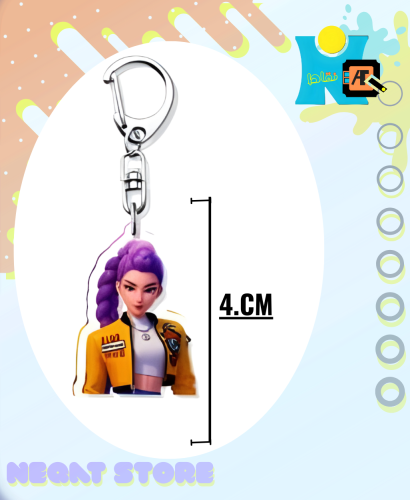سلسلة ميدالية مفاتيح واجهة 1 أكريليك فرقة K-pop