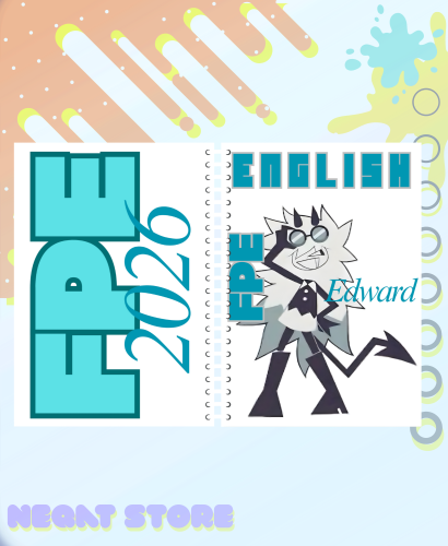 دفتر (سلك) انجليزي (FPE) Edward مسطر انجليزي تغليف...