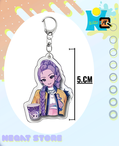سلسلة ميدالية مفاتيح واجهة 1 أكريليك فرقة K-pop