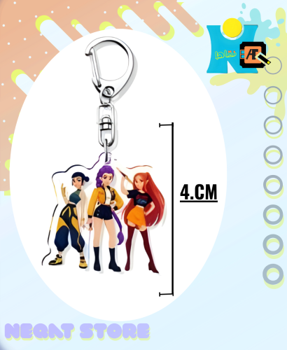 سلسلة ميدالية مفاتيح واجهة 1 أكريليك فرقة K-pop