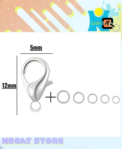 مشابك المجوهرات تتضمن مشابك مخلب سرطان البحر وحلقا...