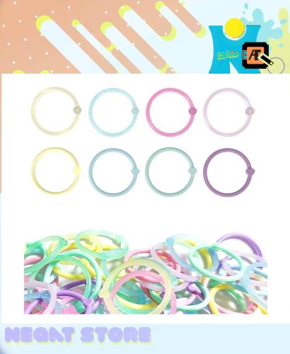 حلقات بلاستيكية متعددة الألوان ومتعددة الاستخدامات