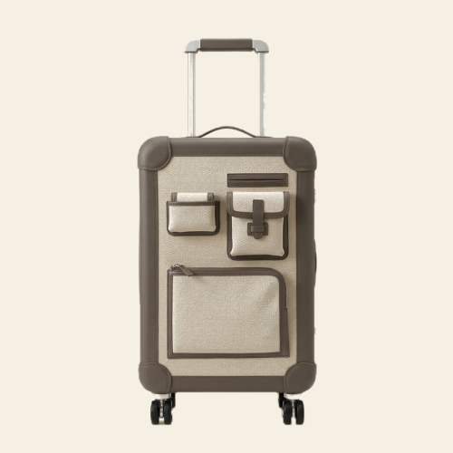 Hermès R.M.S Cabin Suitcase Canvas & Leatheer