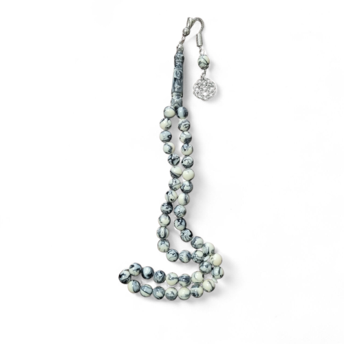 Black and white mixed 45 bead tasbih