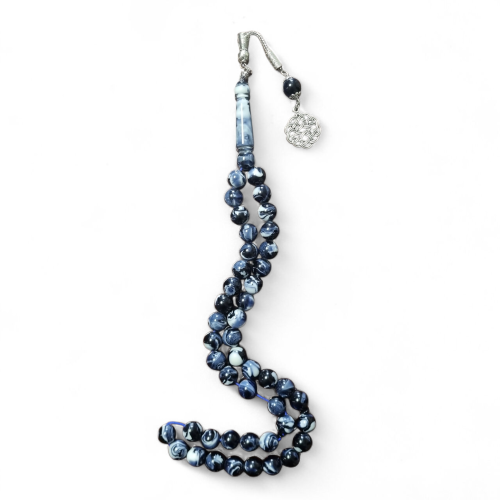 Kahlaite rosary 45 beads navy mixed