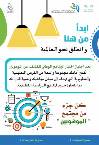 نشرات البرنامج الوطني للكشف عن الموهوبين