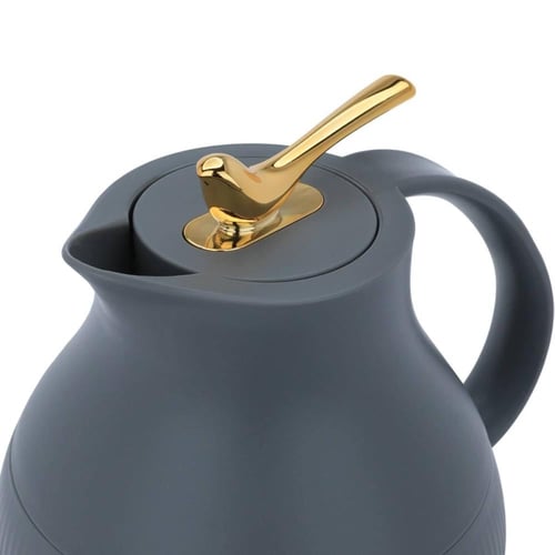 ترمس رويال 6 ، 950 مل ، خامة داخلية زجاج - رمادي غ...