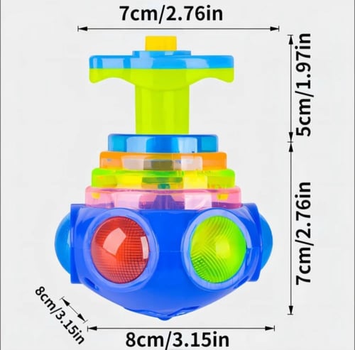 لعبة دوارة ضوئية مع موسيقى للأطفال