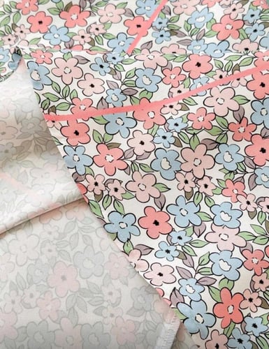 جلابية بناتي بطبعات زهرية