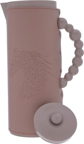 ترمس رويال 7T ، 1 لتر، بغطاء جلد، نقش حصان، حافظة...