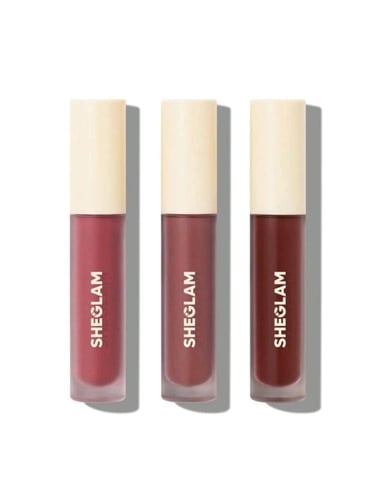 مجموعة أحمر شفاه سائل باللون المات عبارة 3 قطع من...