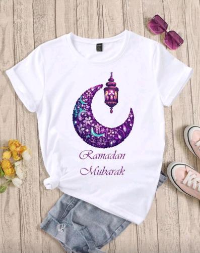 تي شيرت نسائي برسومات رمضانية