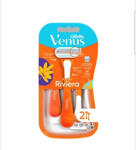 ماكينة حلاقة Venus ريفيرا للنساء، من 2 قطعة
