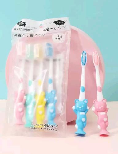 فرش أسنان للأطفال 4 قطع