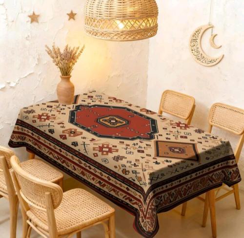 مفرش رمضاني بنمط كلاسيكي قديم من قماش البوليستر