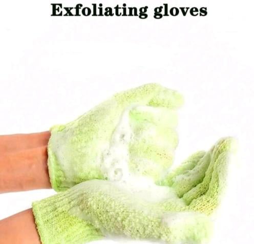 زوج قفاز استحمام اللون عشوائي